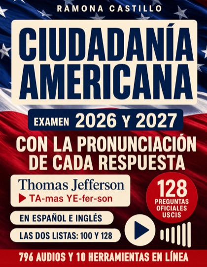 Cover of Ciudadanía Americana con Respuesta Hablada en Inglés by Ramona Castillo.